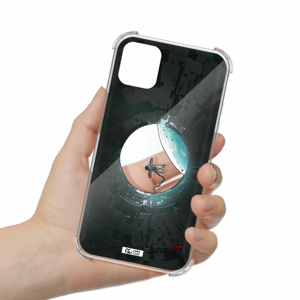 a astronaut in a space station Apple iPhone 11 Clear PC Case
