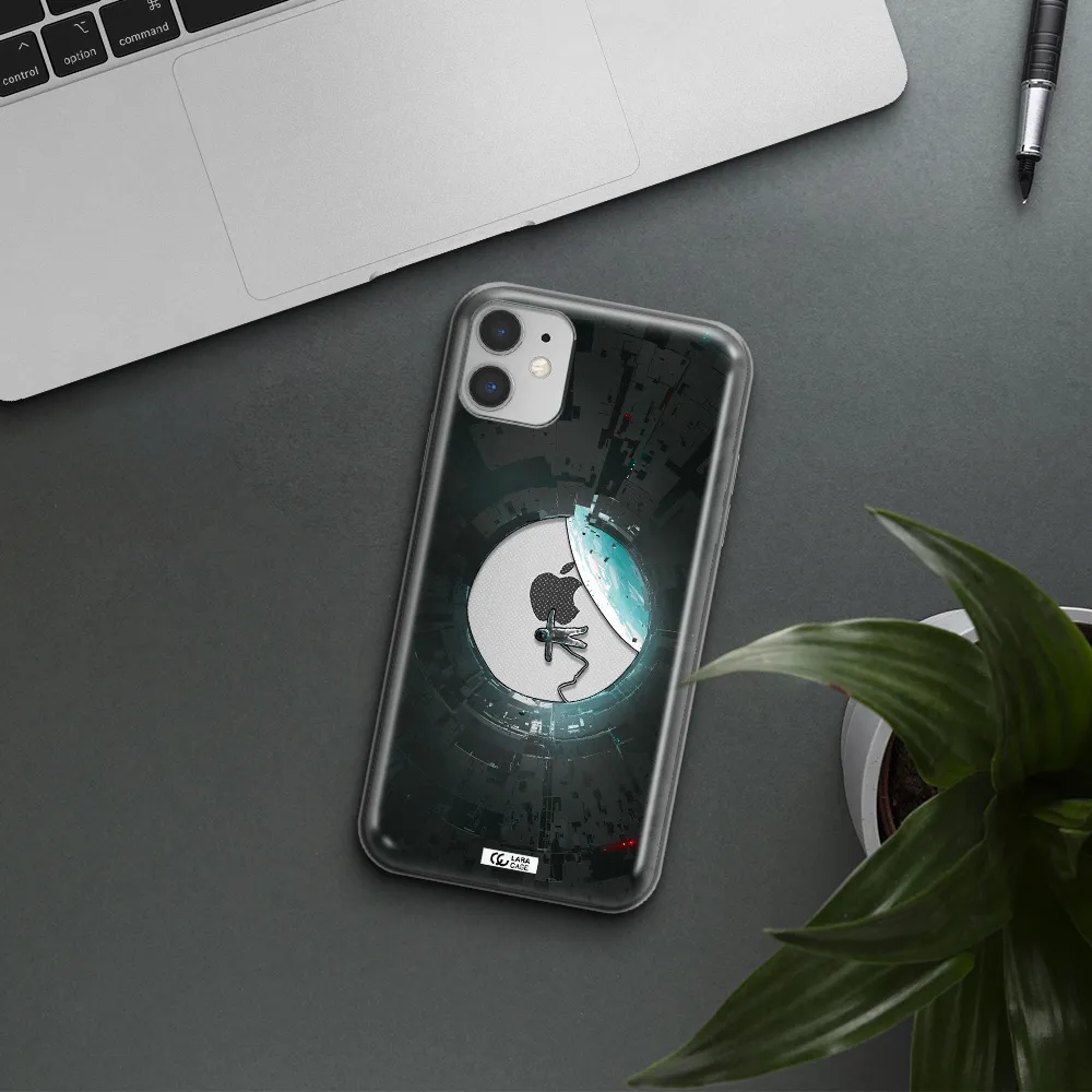 a astronaut in a space station Apple iPhone 11 Clear TPU Case