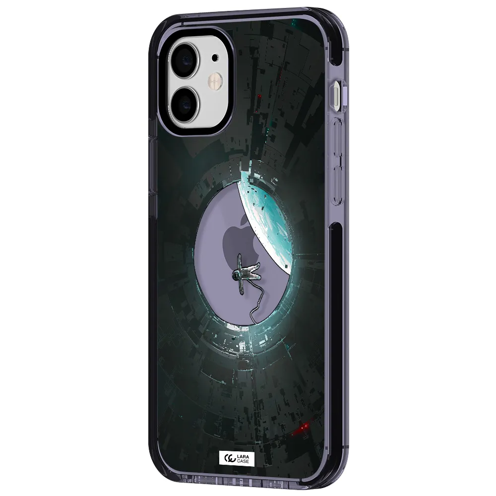 a astronaut in a space station Apple iPhone 11 impact Lilac Case