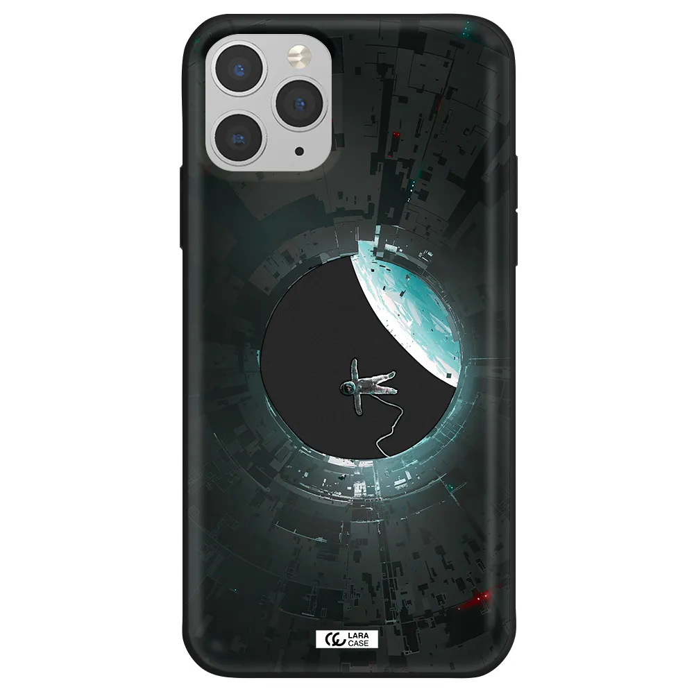 a astronaut in a space station Apple iPhone 11 pro max Silicone black Case