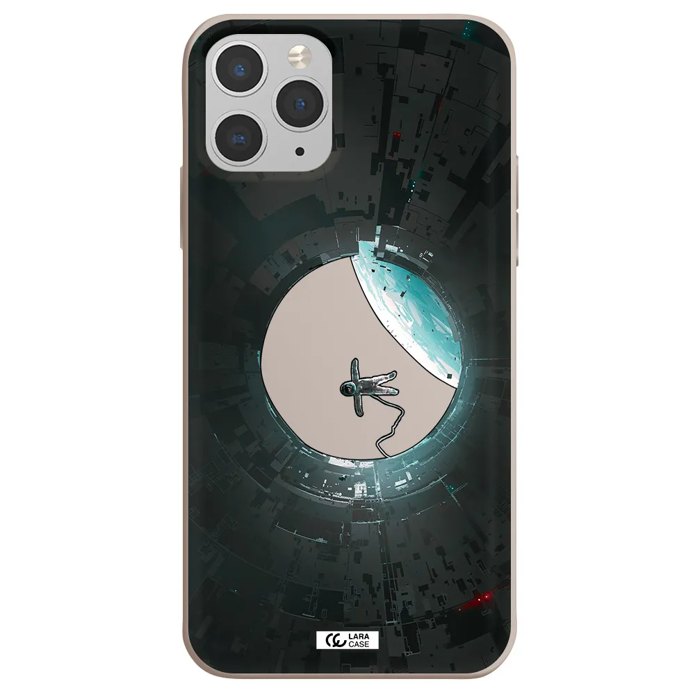 a astronaut in a space station Apple iPhone 11 pro max Silicone Stone Case