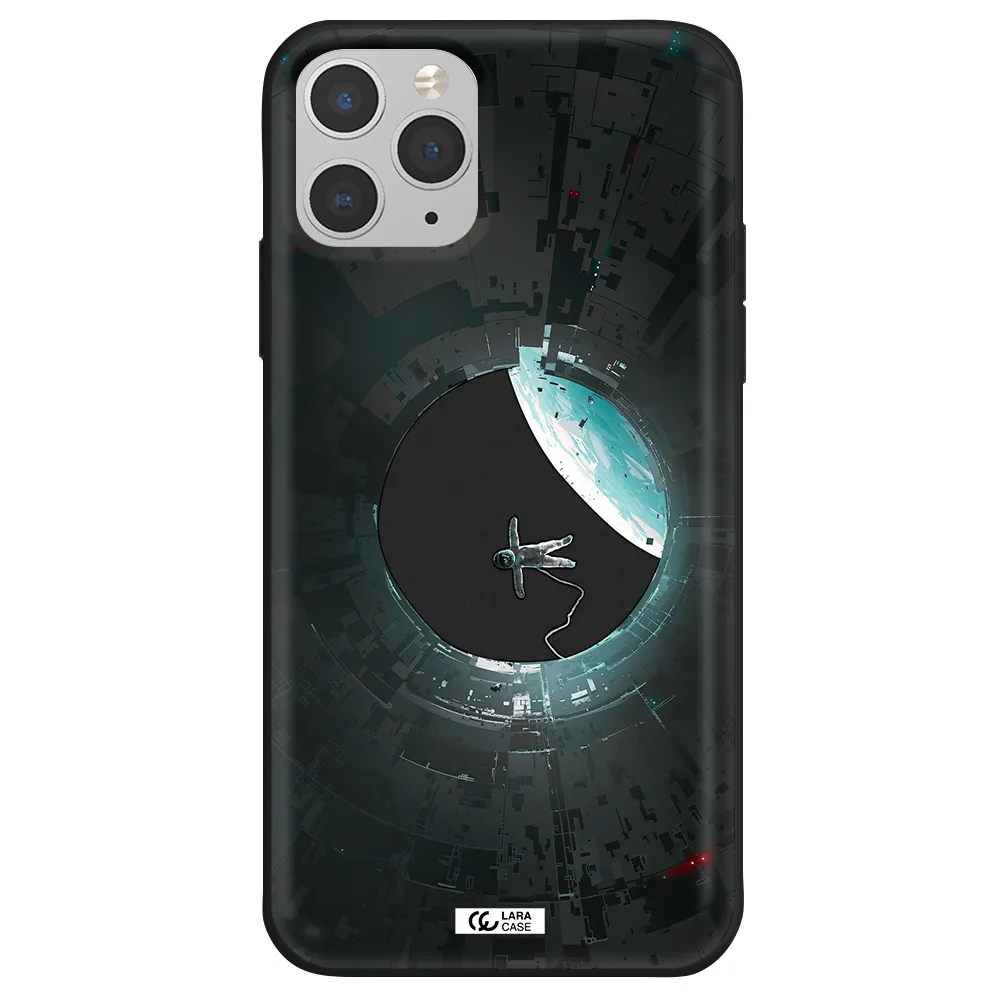 a astronaut in a space station Apple iPhone 11 pro Silicone black Case