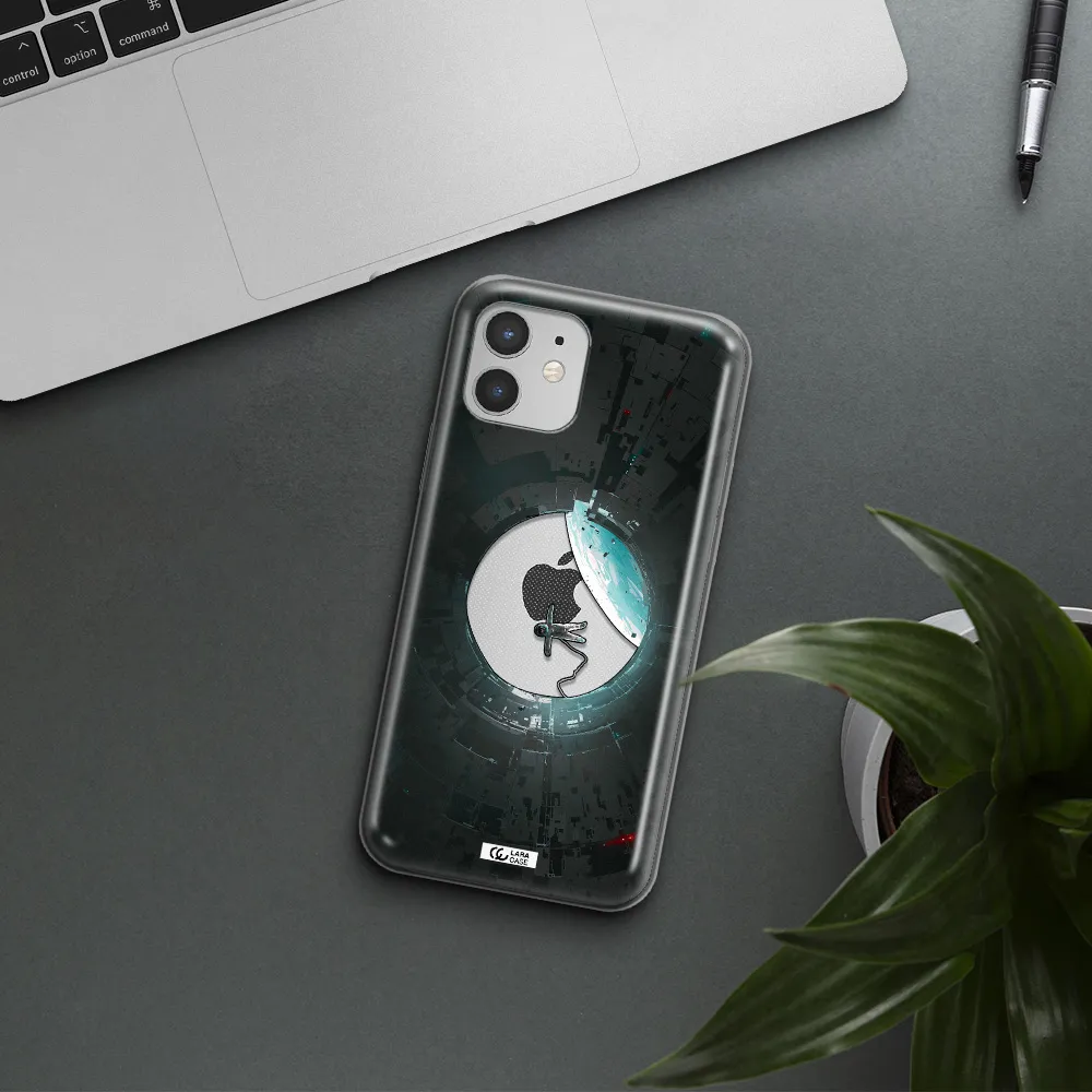 a astronaut in a space station Apple iPhone 12 Clear TPU Case