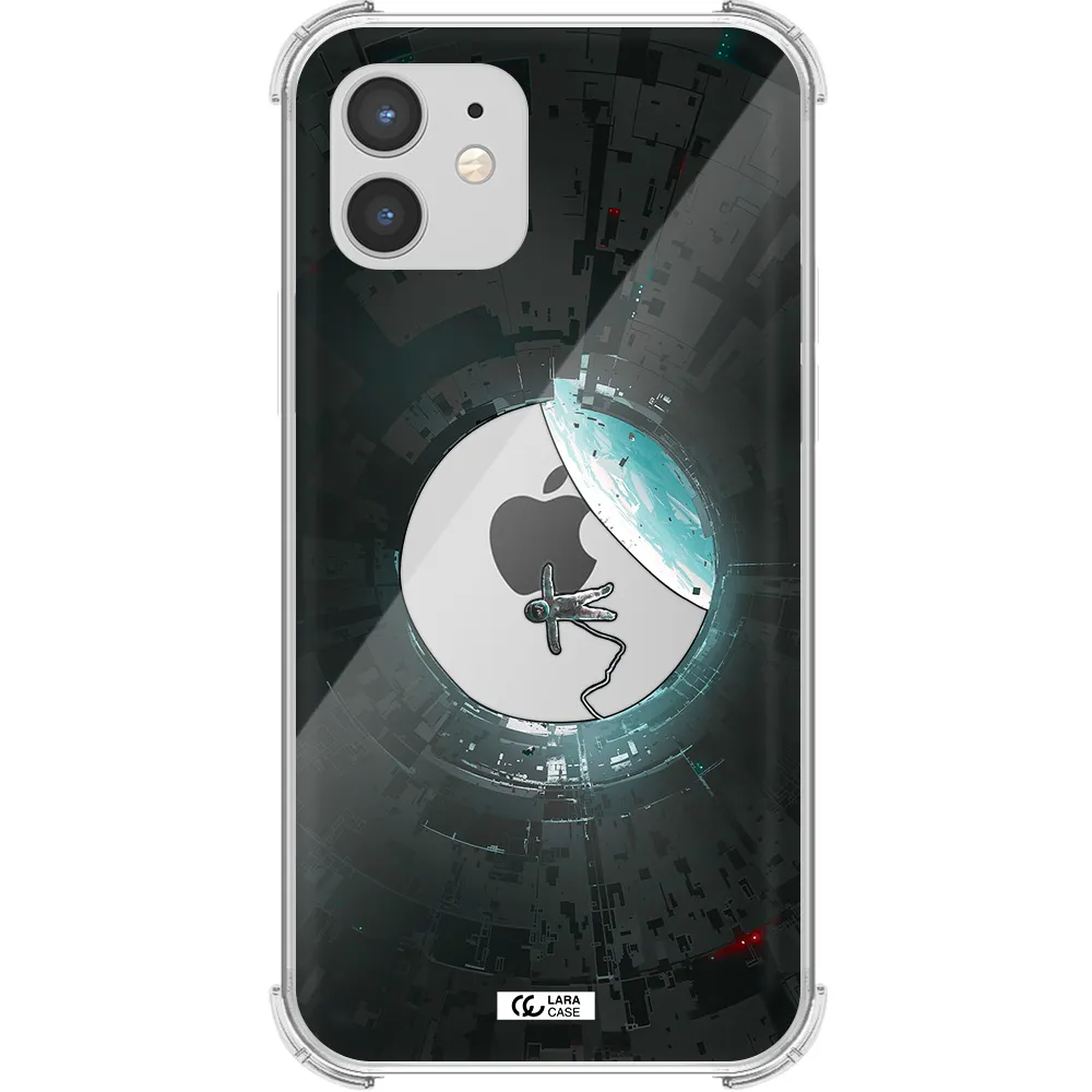 a astronaut in a space station Apple iPhone 12 mini Clear PC Case
