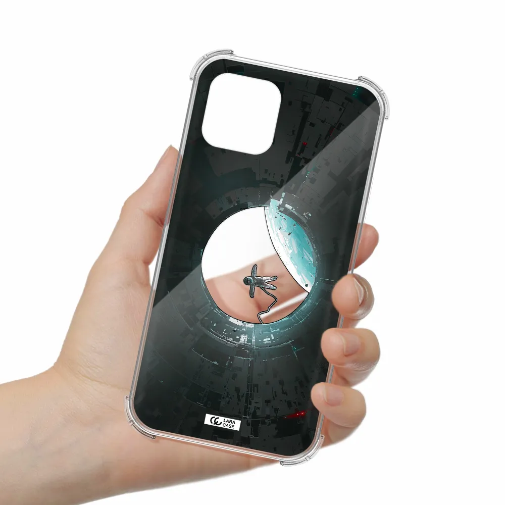 a astronaut in a space station Apple iPhone 12 mini Clear PC Case