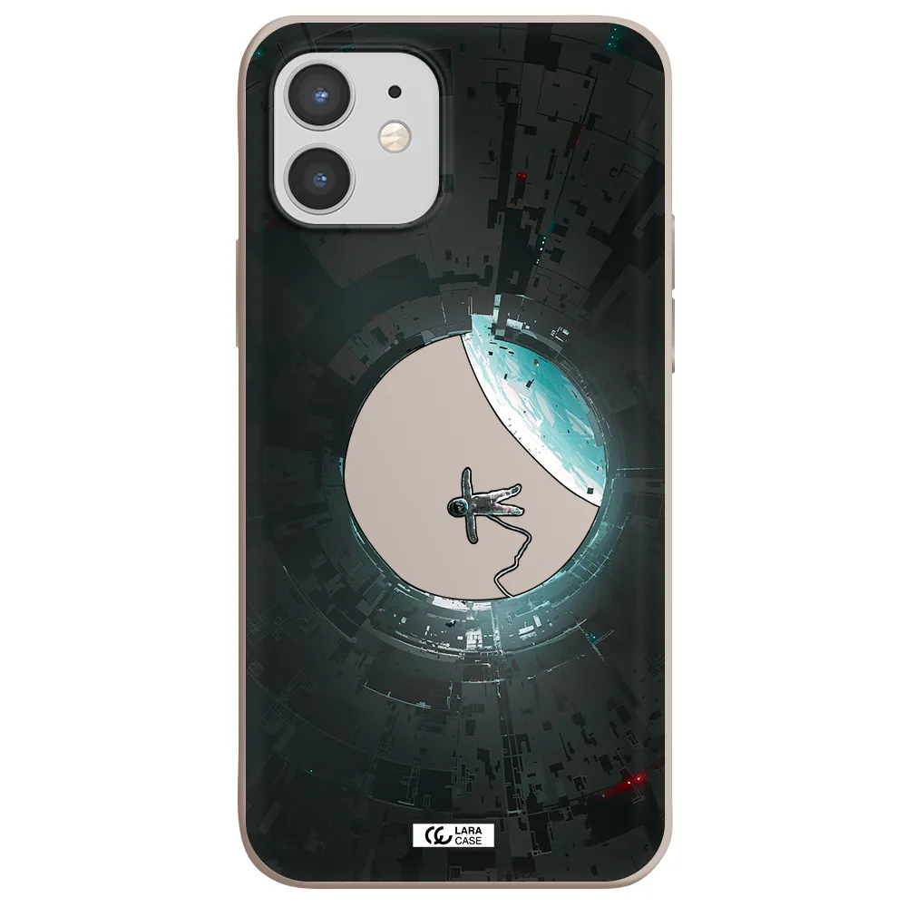 a astronaut in a space station Apple iPhone 12 mini Silicone Stone Case