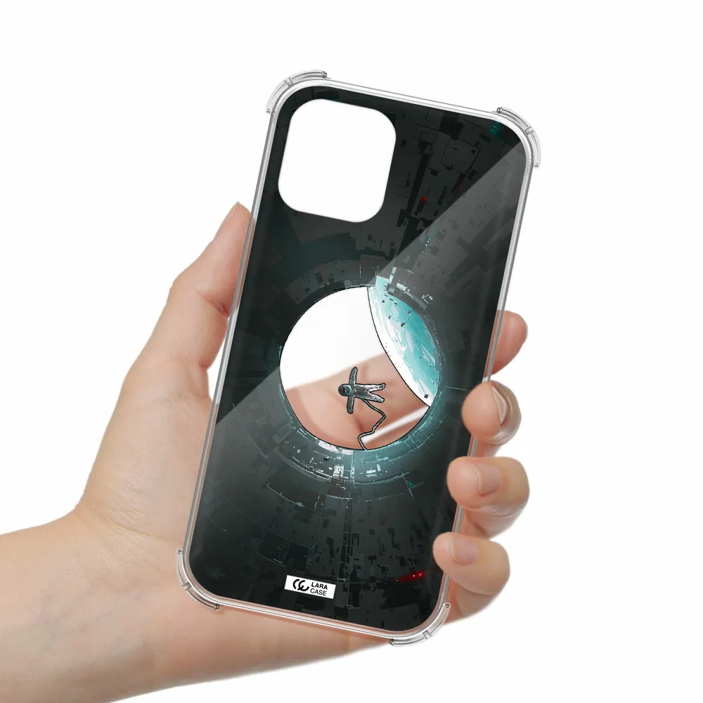 a astronaut in a space station Apple iPhone 12 pro max Clear PC Case