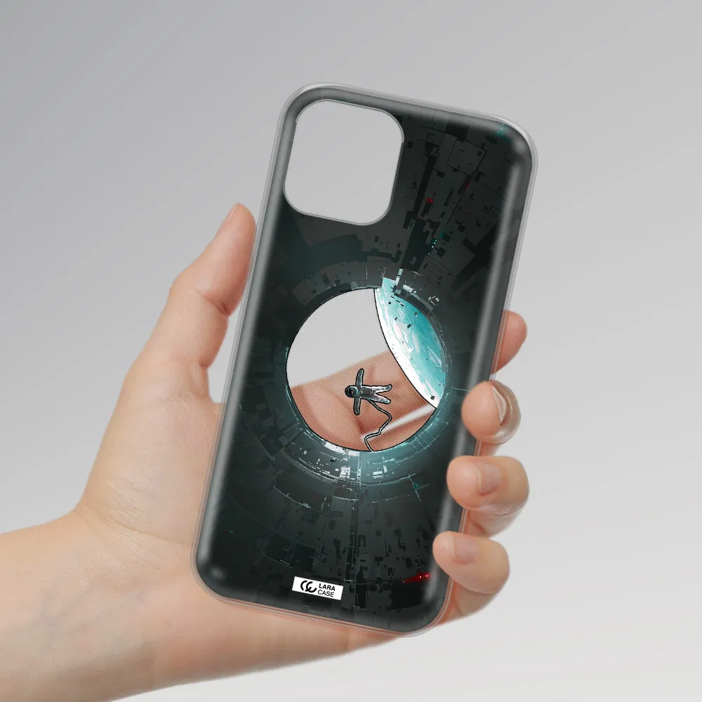 a astronaut in a space station Apple iPhone 12 pro max Clear TPU Case