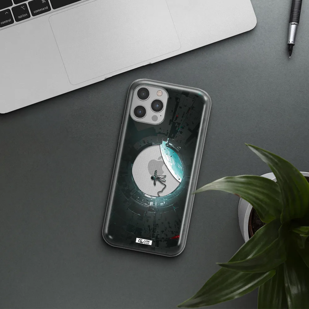 a astronaut in a space station Apple iPhone 12 pro max Clear TPU Case