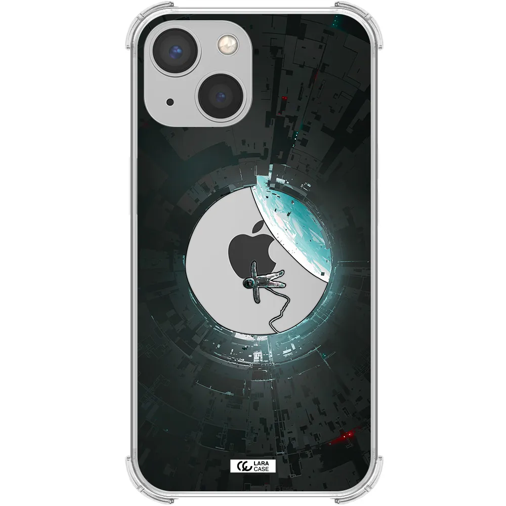 a astronaut in a space station Apple iPhone 13 Clear PC Case
