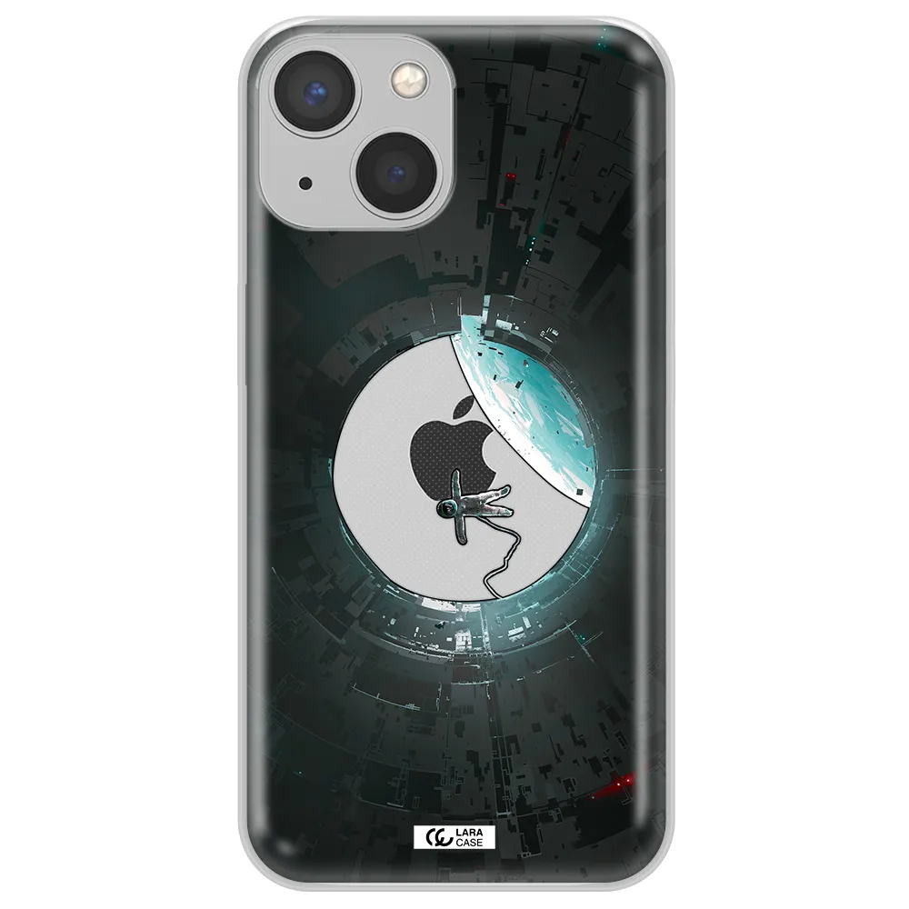 a astronaut in a space station Apple iPhone 13 Clear TPU Case