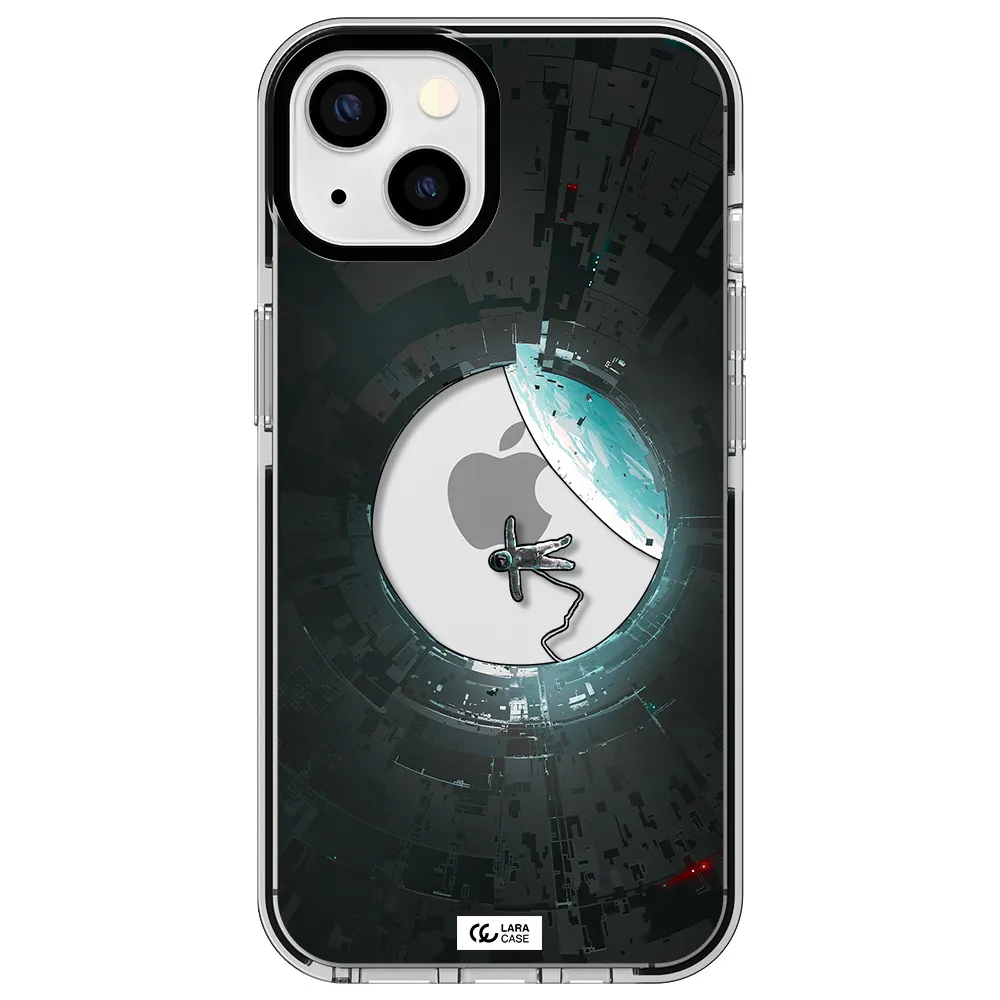 a astronaut in a space station Apple iPhone 13 impact black border Case