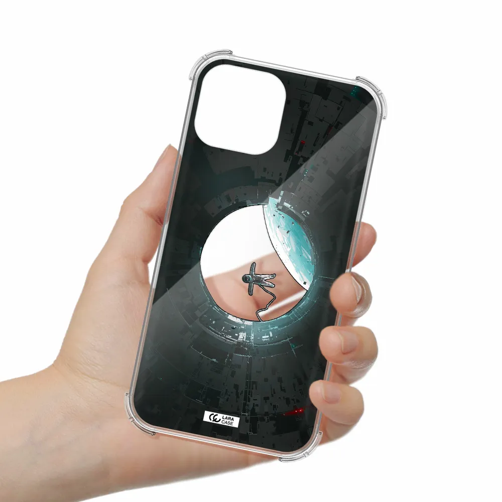 a astronaut in a space station Apple iPhone 13 mini Clear PC Case