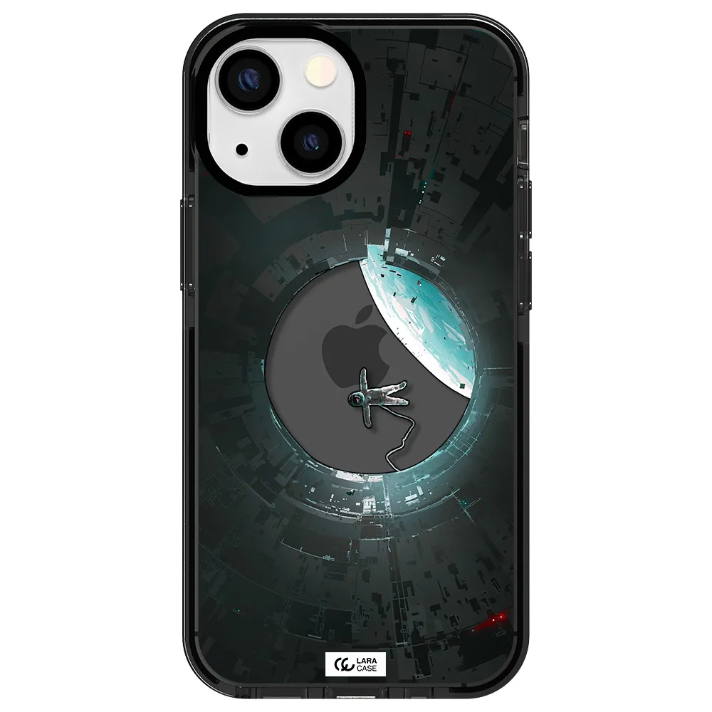 a astronaut in a space station Apple iPhone 13 mini impact Smoke Black Case