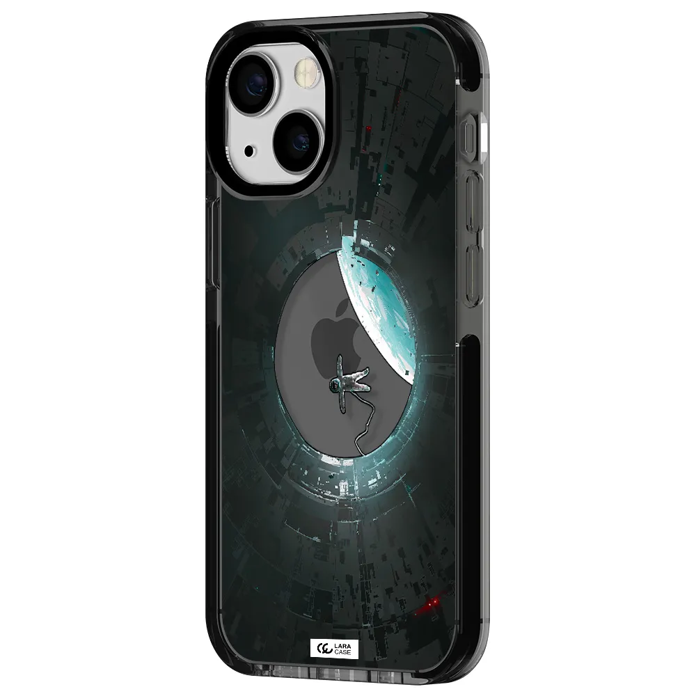 a astronaut in a space station Apple iPhone 13 mini impact Smoke Black Case