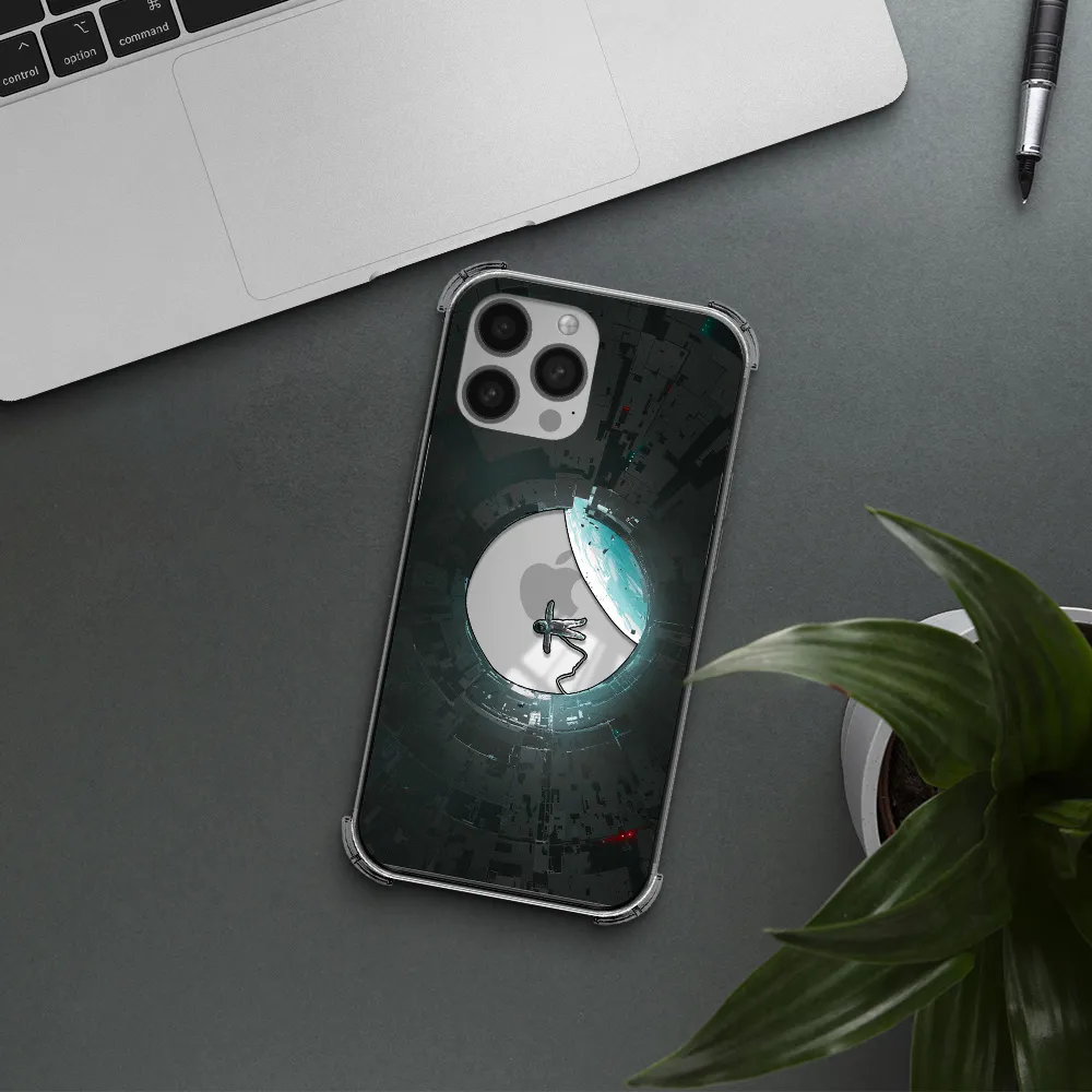 a astronaut in a space station Apple iPhone 13 Pro Clear PC Case