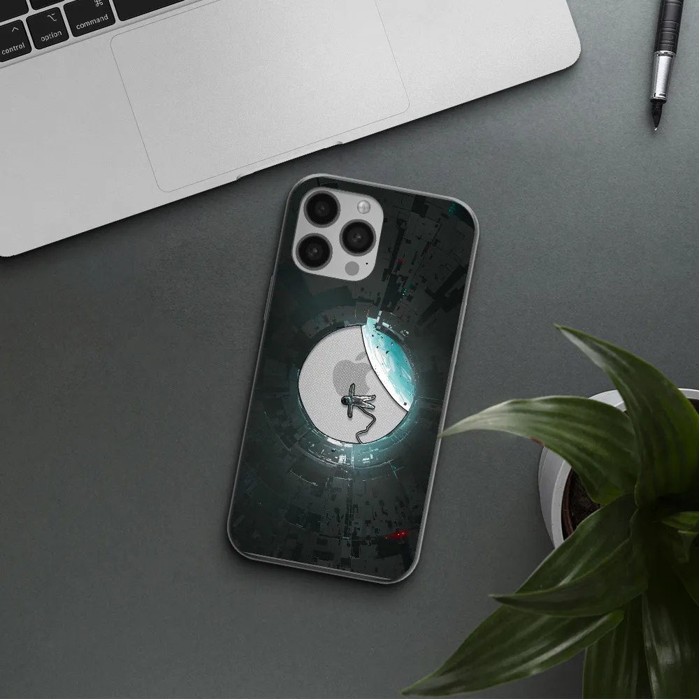a astronaut in a space station Apple iPhone 13 Pro Clear TPU Case