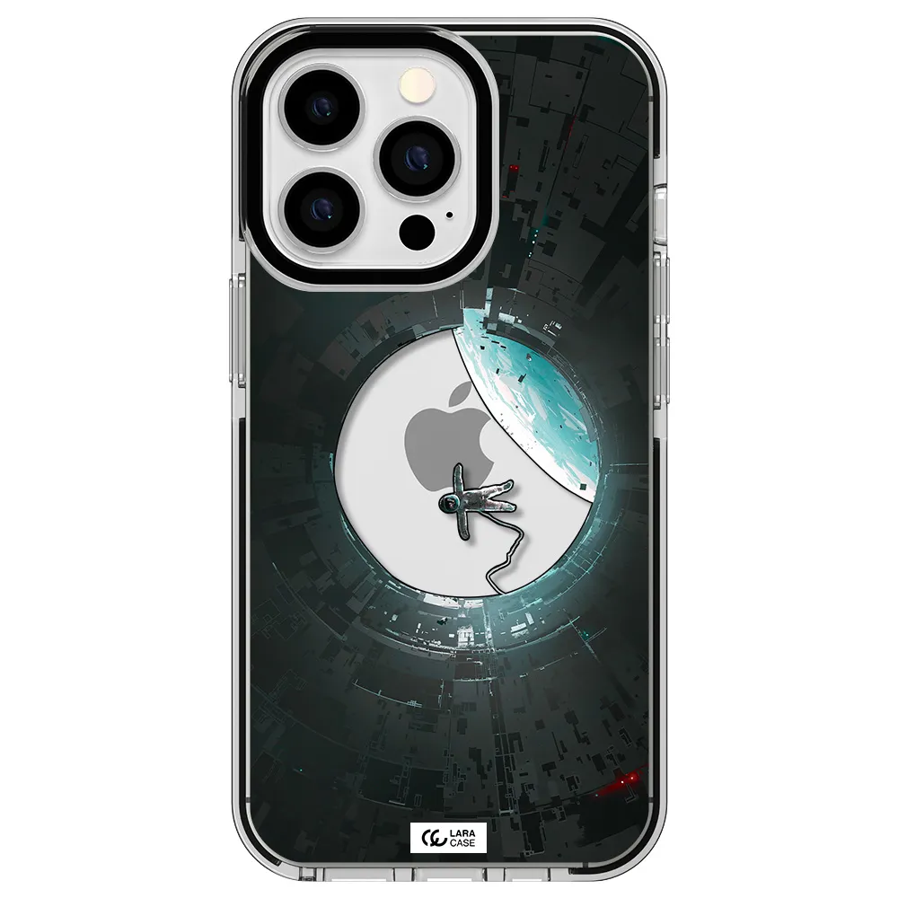 a astronaut in a space station Apple iPhone 13 Pro impact black border Case