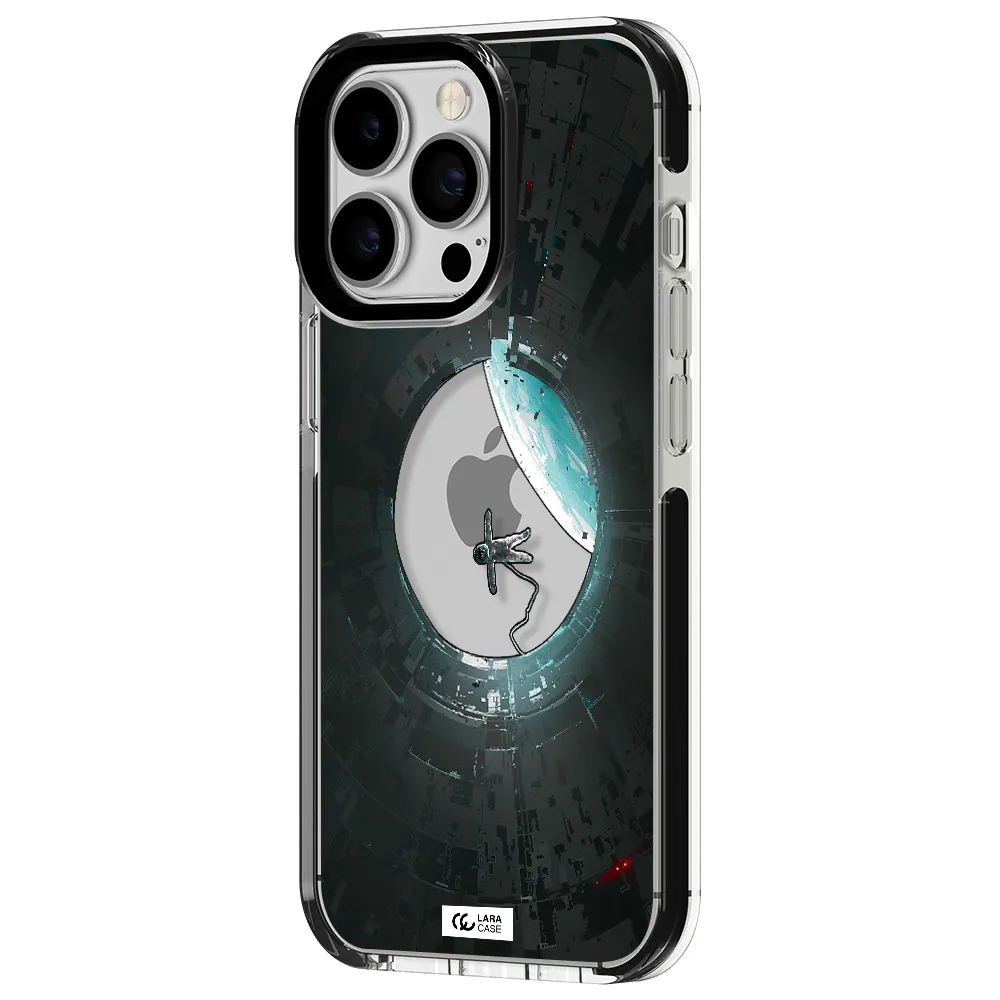 a astronaut in a space station Apple iPhone 13 Pro impact black border Case