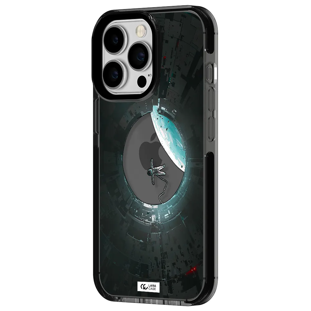 a astronaut in a space station Apple iPhone 13 Pro impact Smoke Black Case