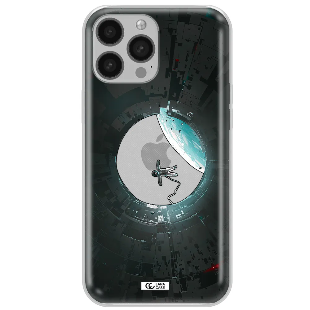 a astronaut in a space station Apple iPhone 13 Pro Max Clear TPU Case