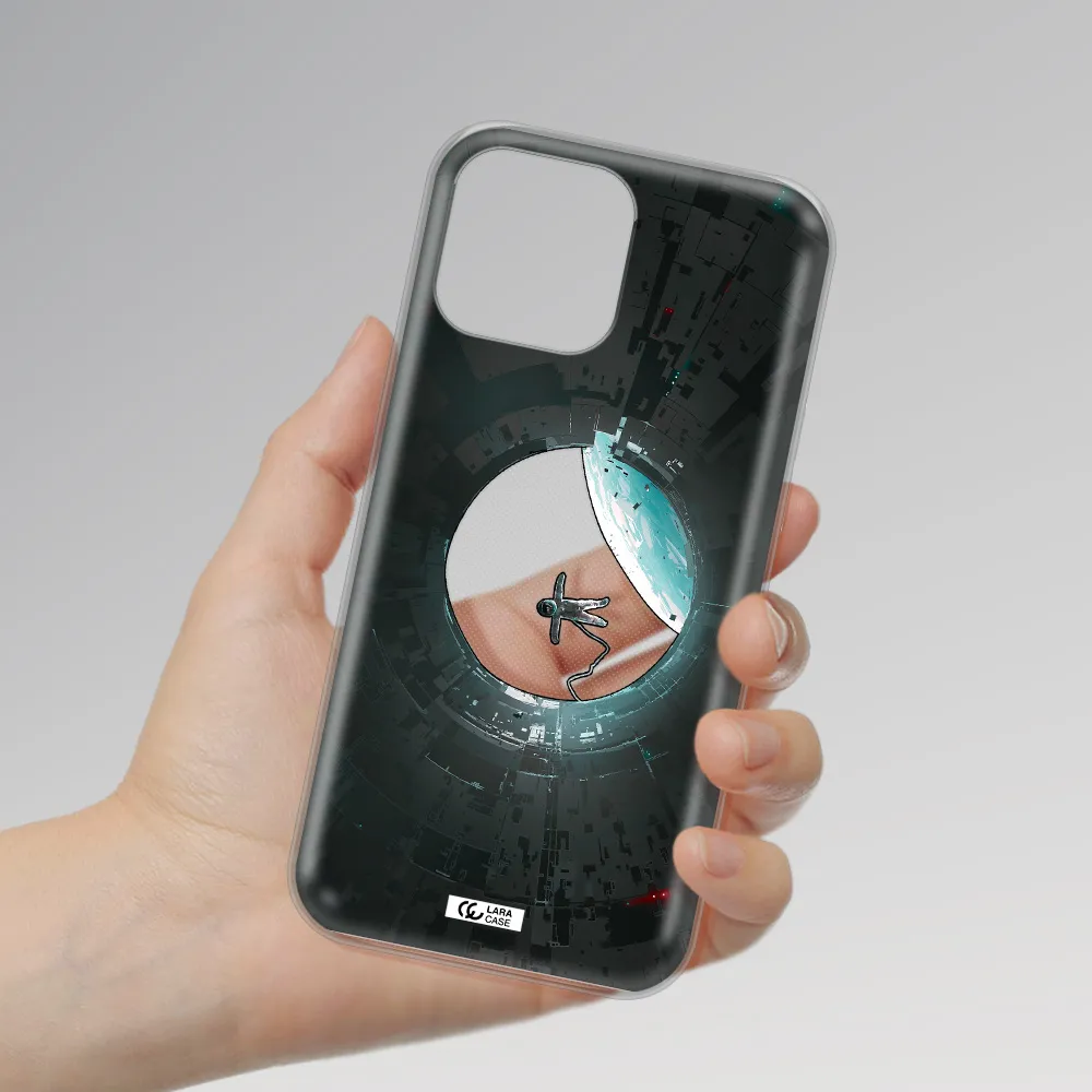 a astronaut in a space station Apple iPhone 13 Pro Max Clear TPU Case
