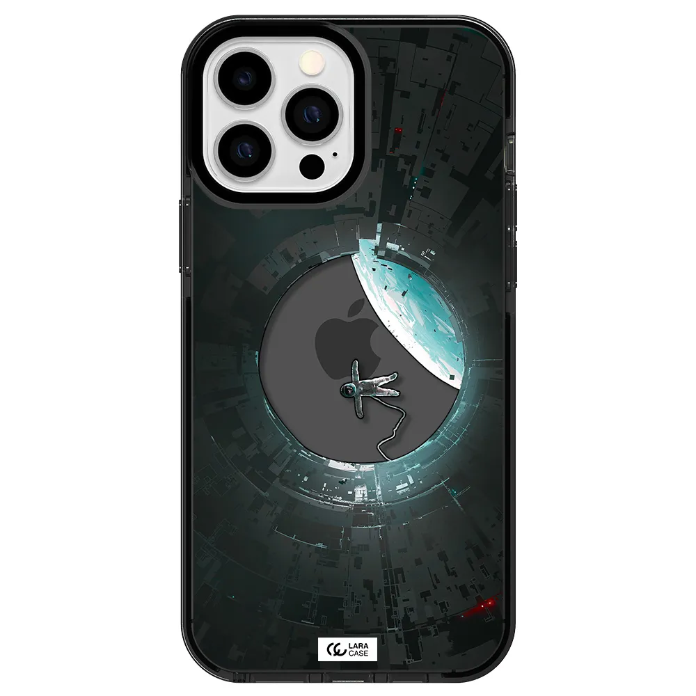 a astronaut in a space station Apple iPhone 13 Pro Max impact Smoke Black Case