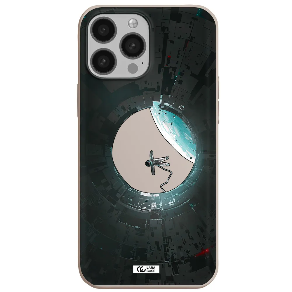 a astronaut in a space station Apple iPhone 13 Pro Max Silicone Stone Case