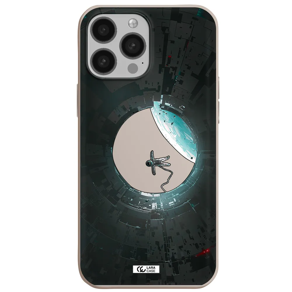 a astronaut in a space station Apple iPhone 13 Pro Silicone Stone Case