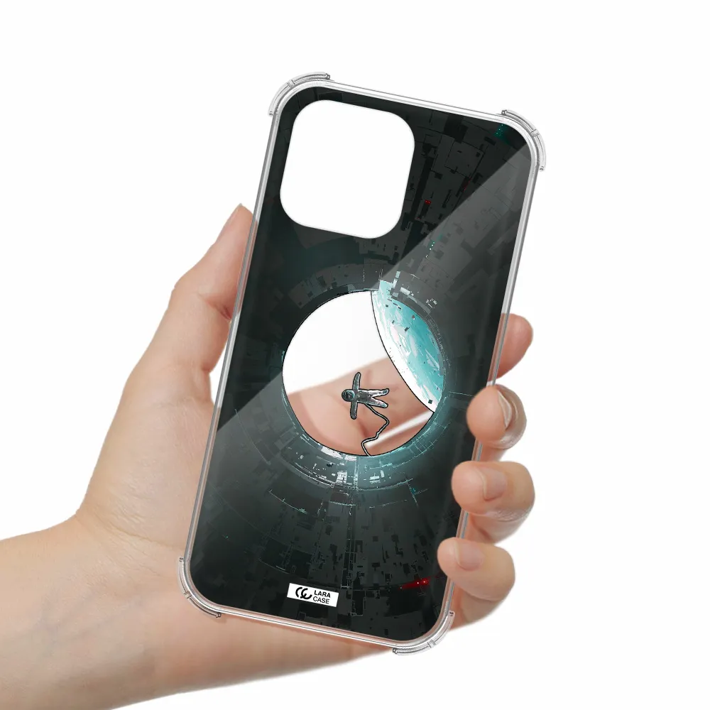 a astronaut in a space station Apple iPhone 14 pro Clear PC Case
