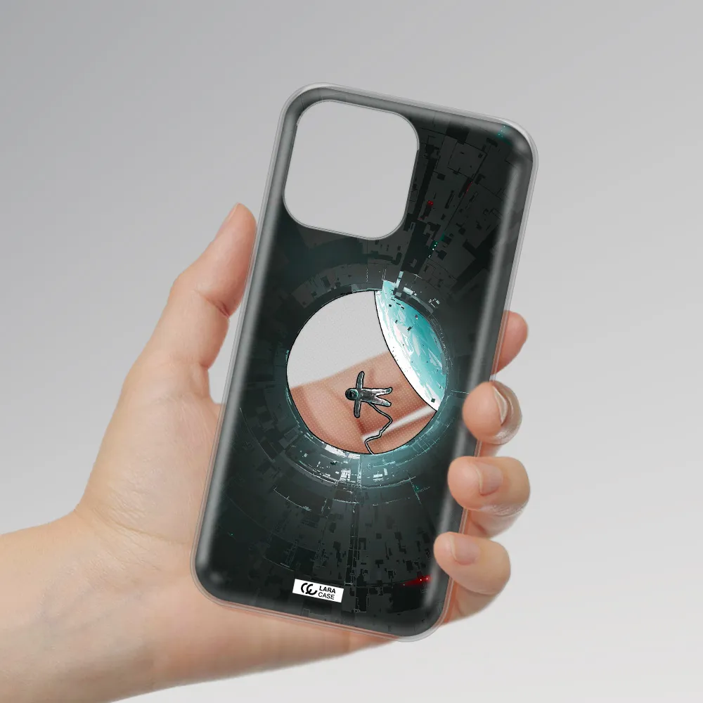 a astronaut in a space station Apple iPhone 14 pro Clear TPU Case