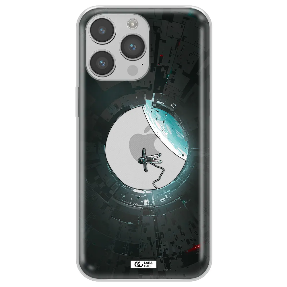a astronaut in a space station Apple iPhone 14 pro max Clear TPU Case