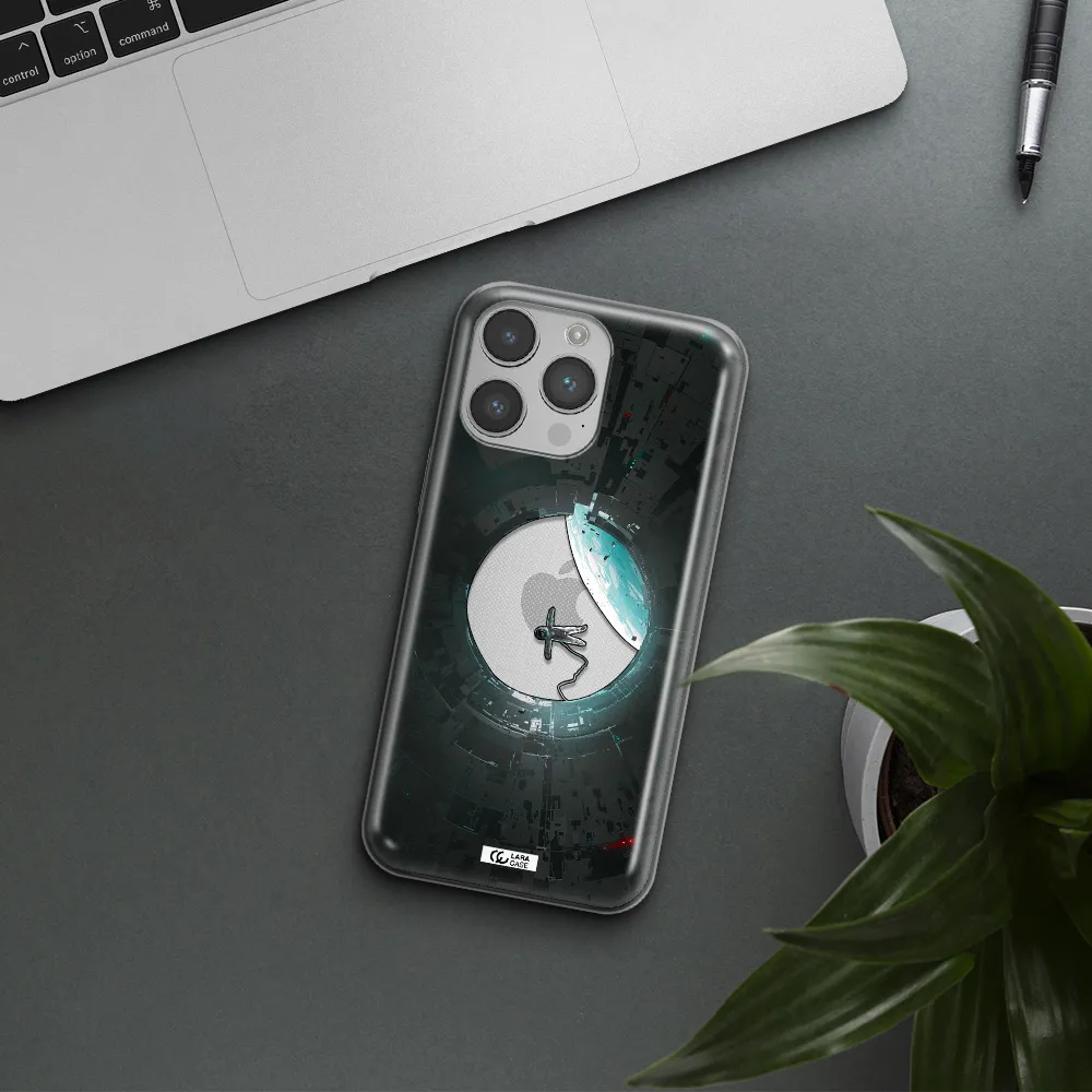 a astronaut in a space station Apple iPhone 14 pro max Clear TPU Case