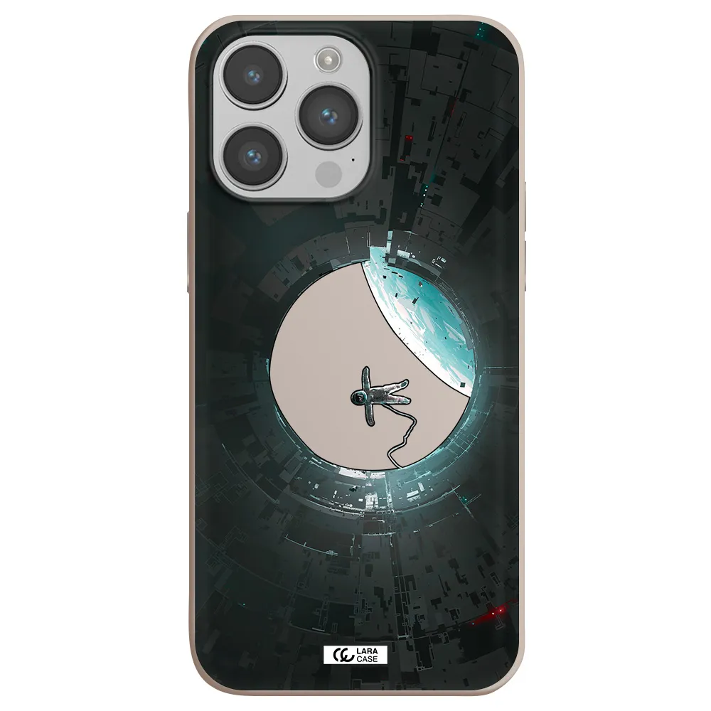 a astronaut in a space station Apple iPhone 14 pro Silicone Stone Case