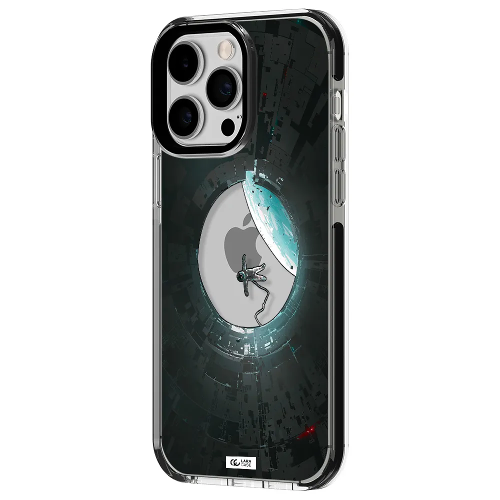 a astronaut in a space station Apple iPhone 15 Pro impact black border Case