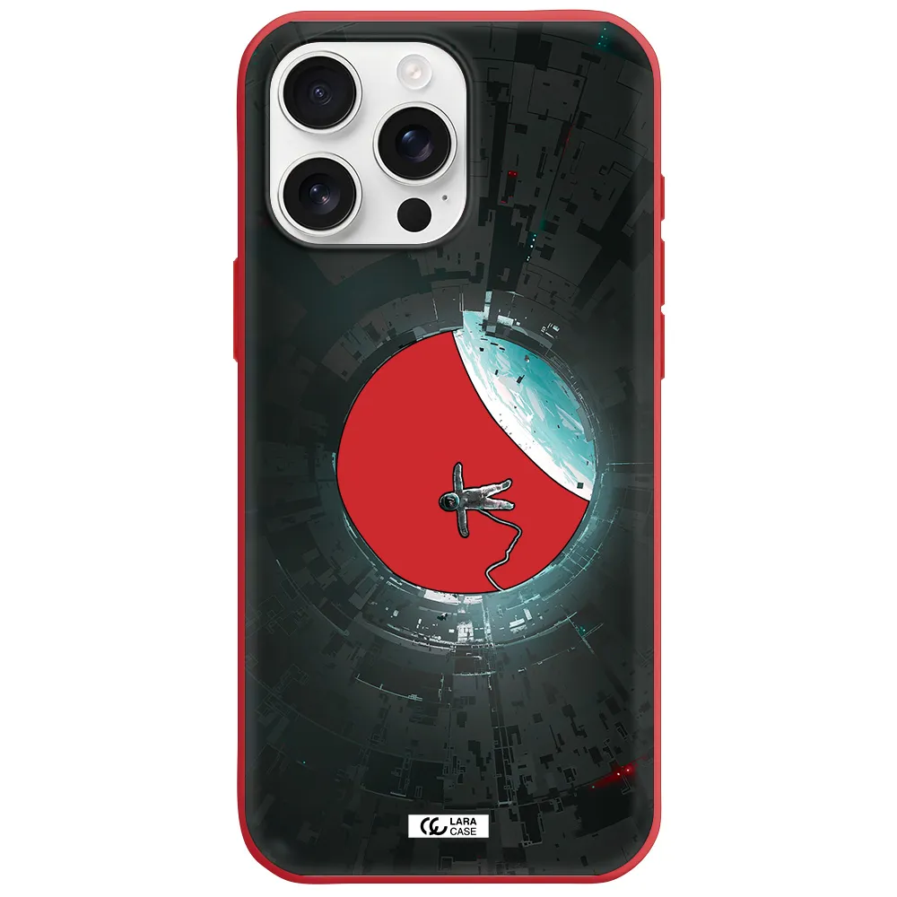 A Astronaut In A Space Station Apple Iphone 16 Pro Max Silicone Stone Case