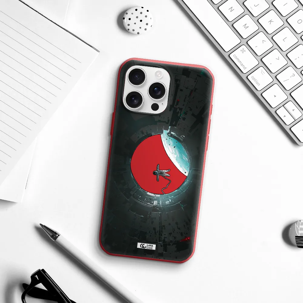 A Astronaut In A Space Station Apple Iphone 16 Pro Max Silicone Stone Case