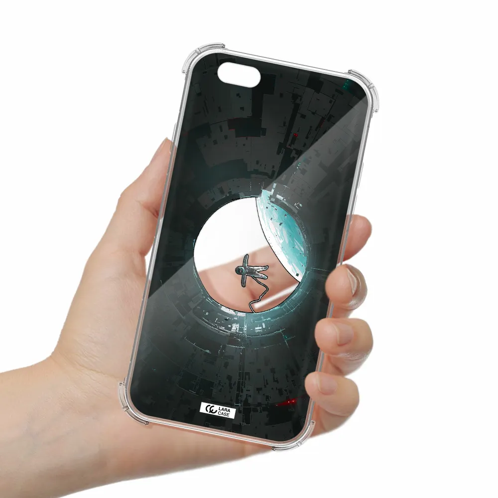 a astronaut in a space station Apple iPhone 6 Clear PC Case