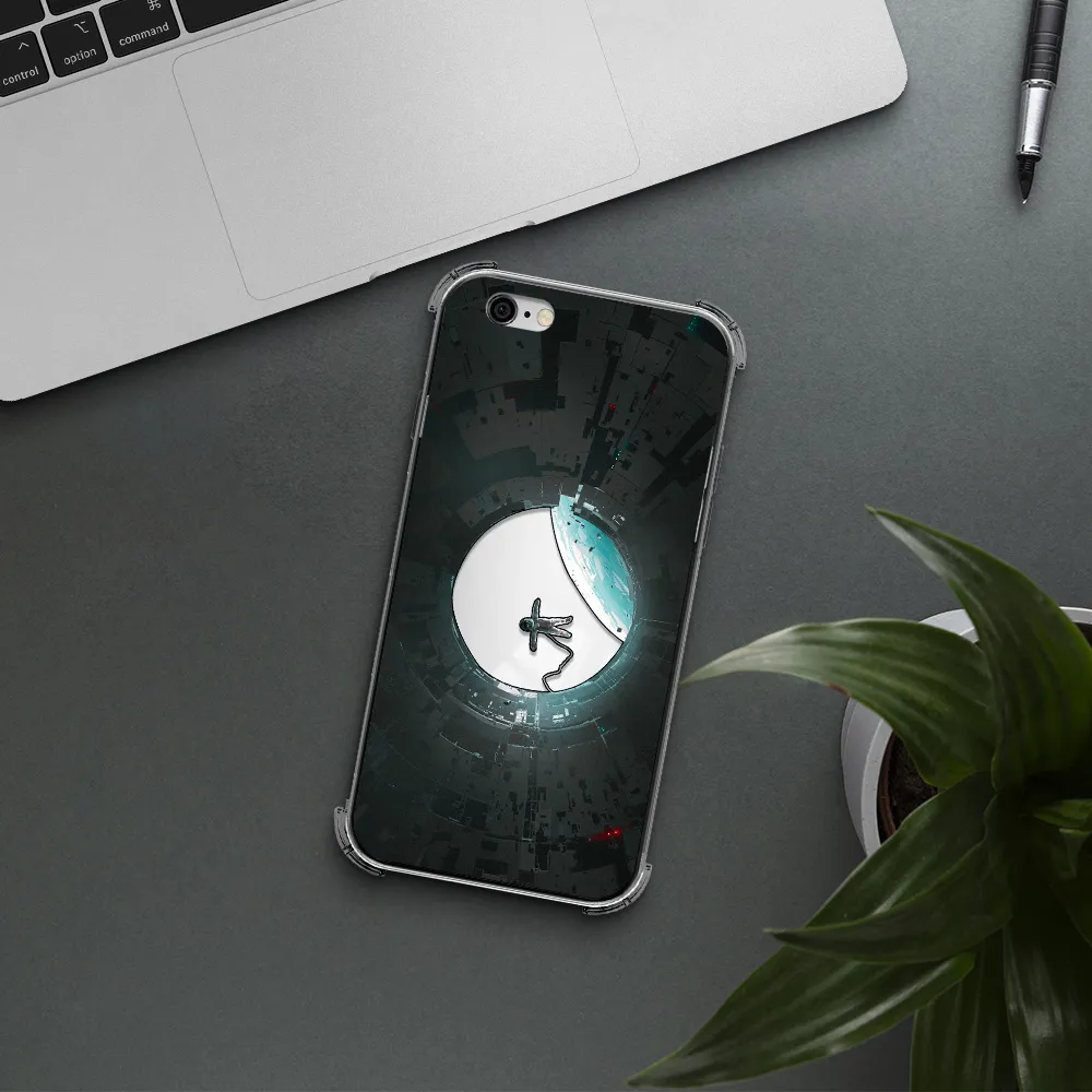 a astronaut in a space station Apple iPhone 6 Clear PC Case