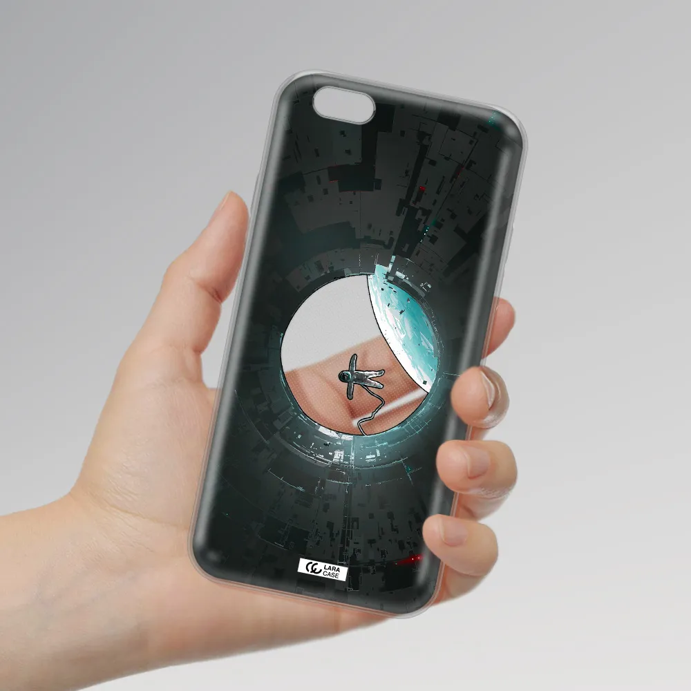 a astronaut in a space station Apple iPhone 6 Clear TPU Case