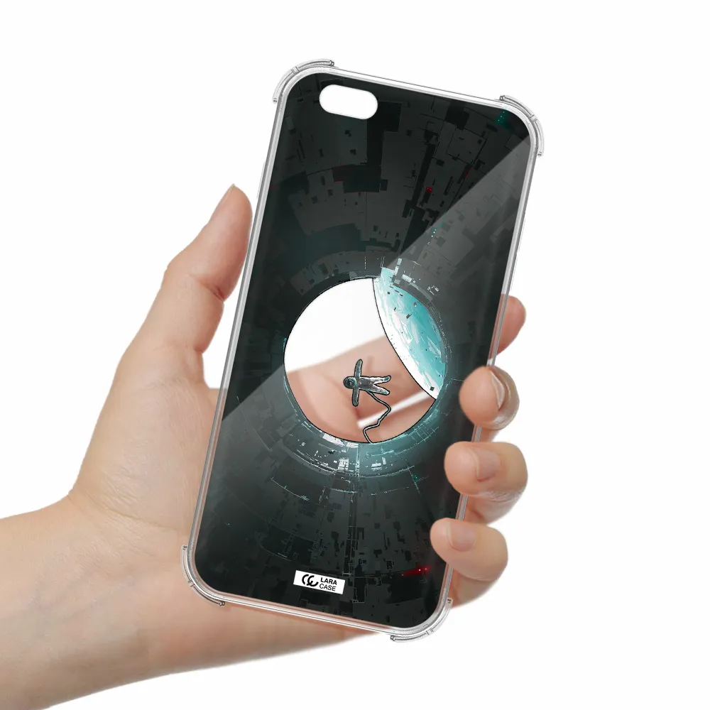 a astronaut in a space station Apple iPhone 6 plus Clear PC Case