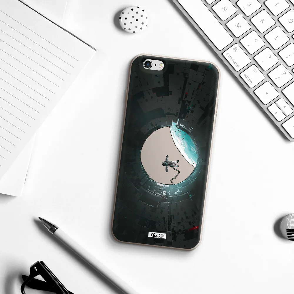 a astronaut in a space station Apple iPhone 6 s plus Silicone Stone Case