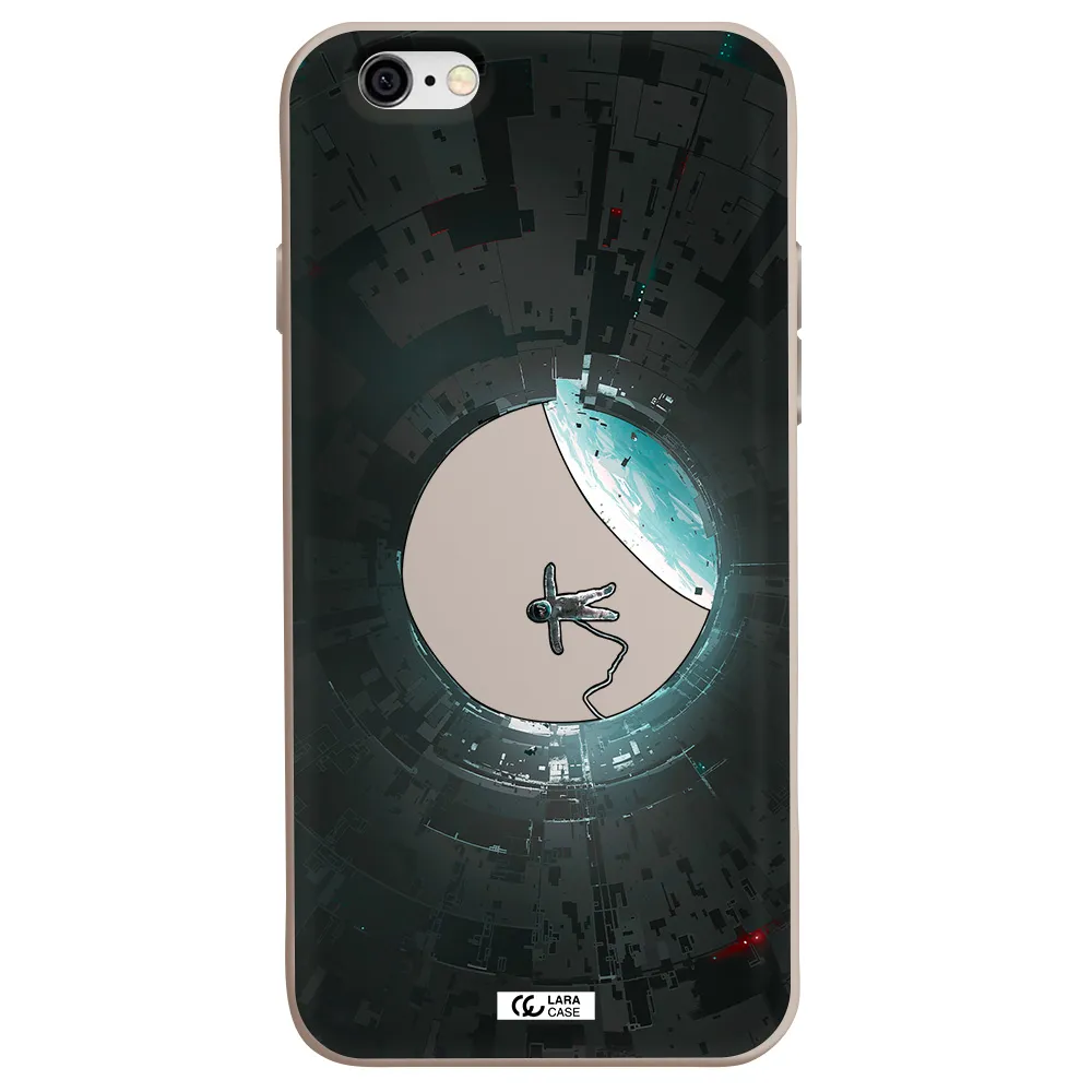 a astronaut in a space station Apple iPhone 6 Silicone Stone Case