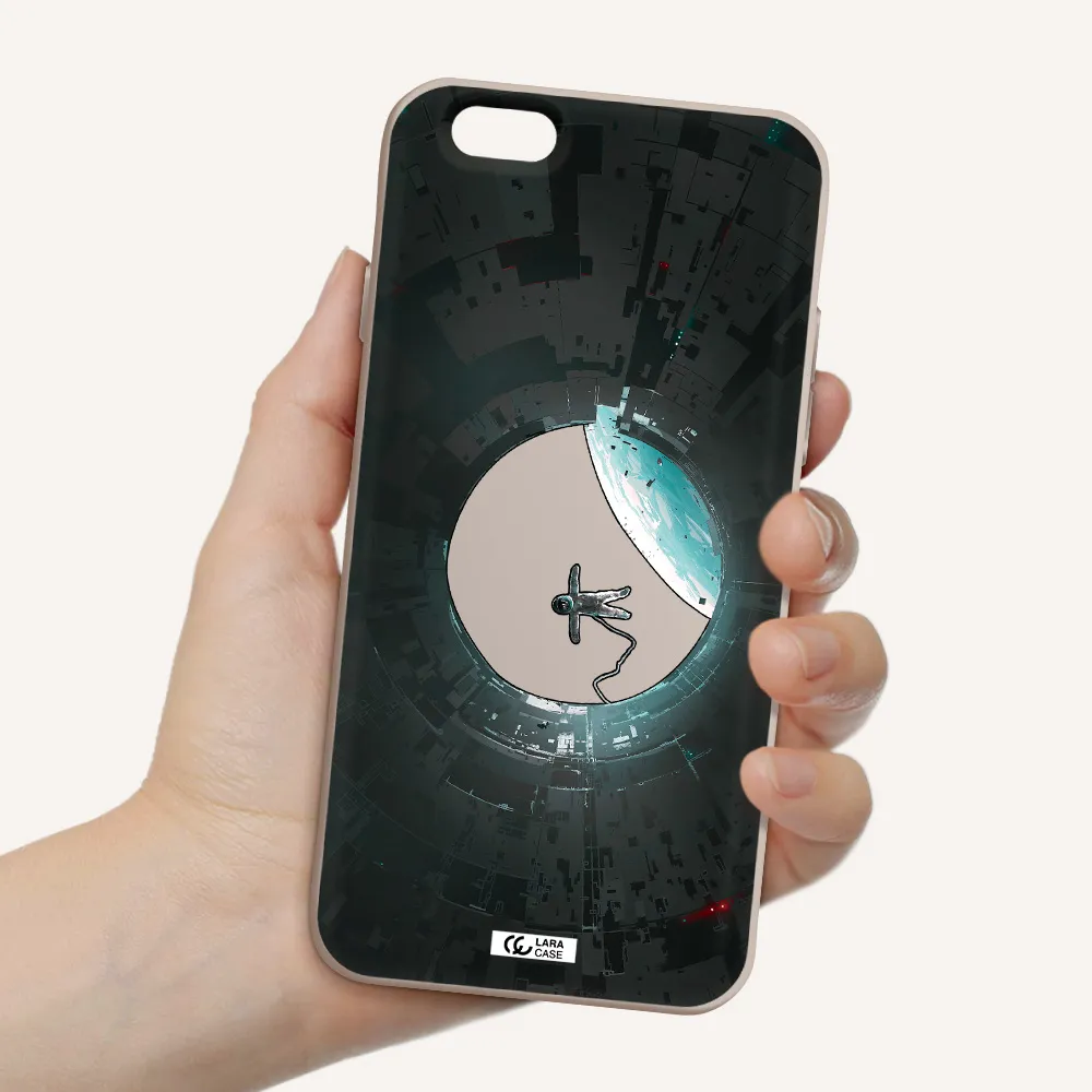 a astronaut in a space station Apple iPhone 6 Silicone Stone Case