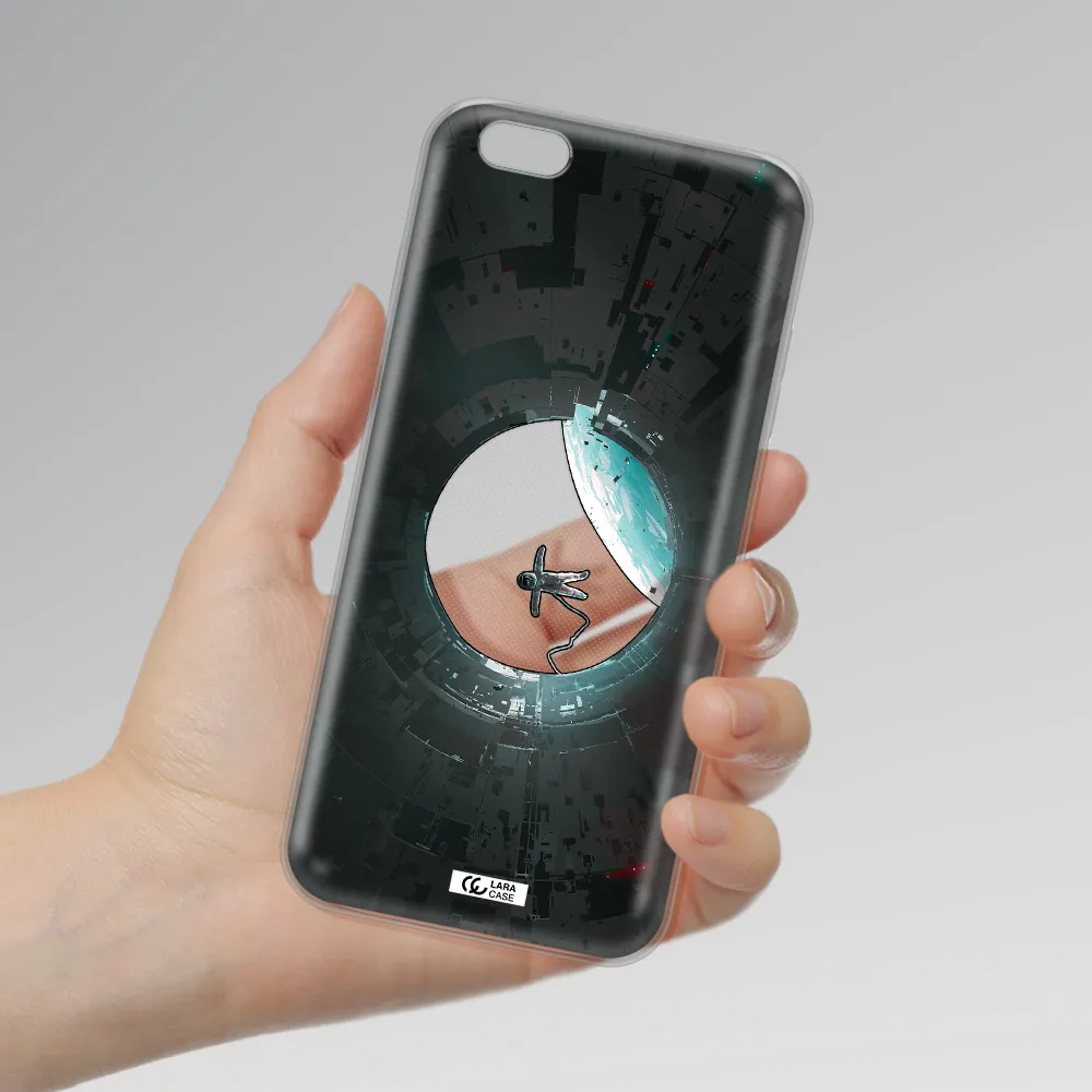 a astronaut in a space station Apple iPhone 6S Clear TPU Case
