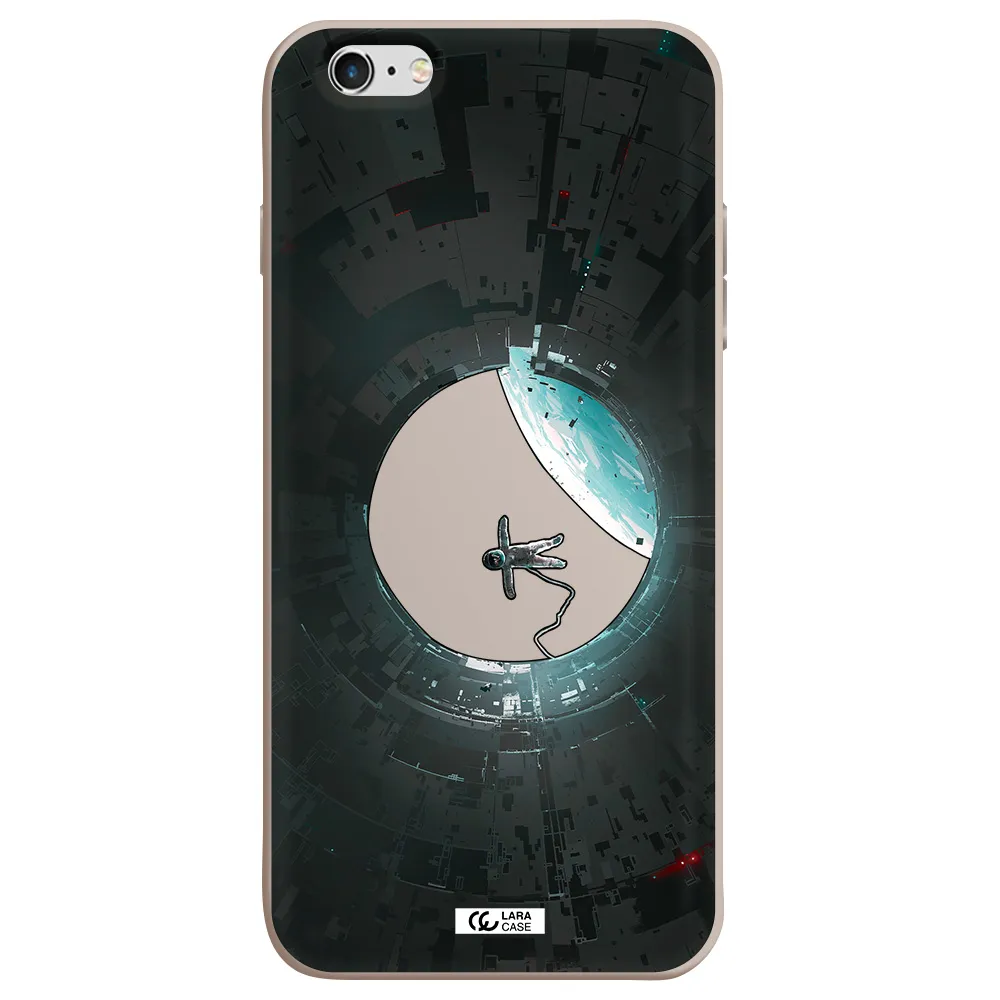 a astronaut in a space station Apple iPhone 6S Silicone Stone Case