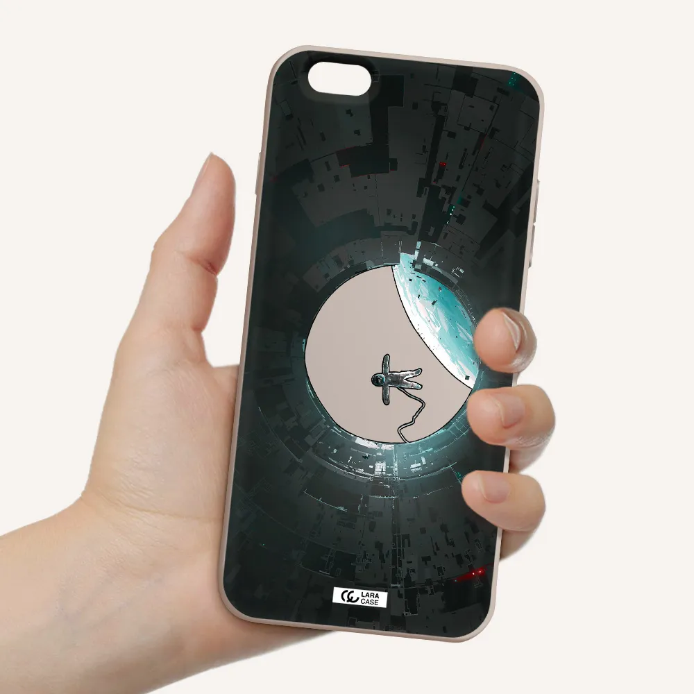 a astronaut in a space station Apple iPhone 6S Silicone Stone Case