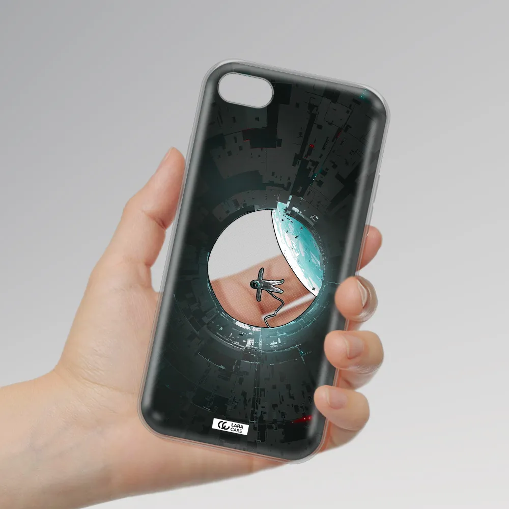 a astronaut in a space station Apple iPhone 7 Clear TPU Case