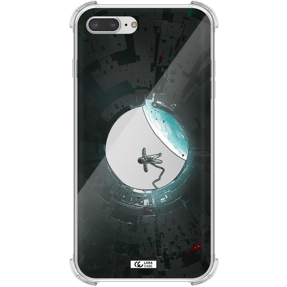 a astronaut in a space station Apple iPhone 7 plus Clear PC Case