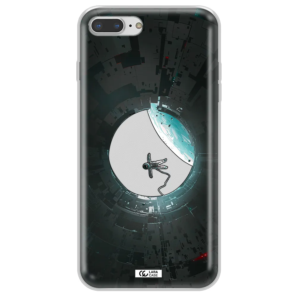 a astronaut in a space station Apple iPhone 7 plus Clear TPU Case